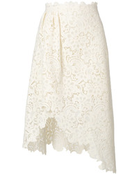 Белая кружевная юбка от Ermanno Scervino