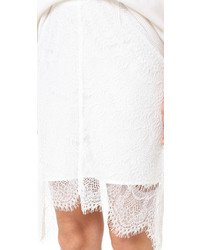 Белая кружевная юбка от Cupcakes And Cashmere