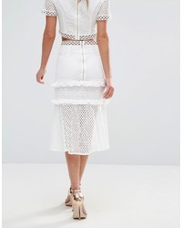 Белая кружевная юбка от True Decadence