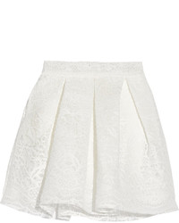 Белая кружевная юбка от Maje