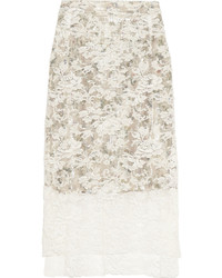 Белая кружевная юбка от Preen by Thornton Bregazzi