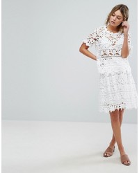Белая кружевная юбка от Vila