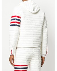Мужская белая куртка-пуховик от Thom Browne