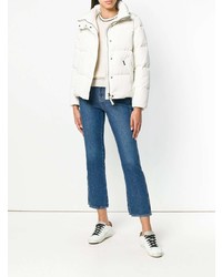 Женская белая куртка-пуховик от Woolrich