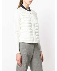 Женская белая куртка-пуховик от Moncler