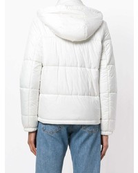 Женская белая куртка-пуховик от Gucci