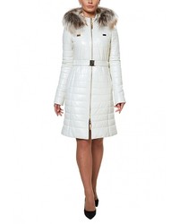 Женская белая куртка-пуховик от Grafinia