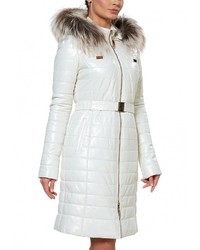 Женская белая куртка-пуховик от Grafinia