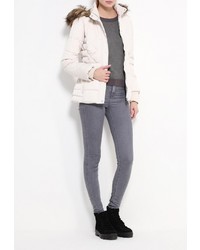 Женская белая куртка-пуховик от Jennyfer