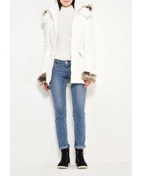 Женская белая куртка-пуховик от Morgan