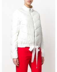 Женская белая куртка-пуховик от Moncler