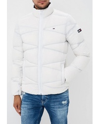 Мужская белая куртка-пуховик от Tommy Jeans
