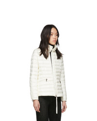 Женская белая куртка-пуховик от Moncler