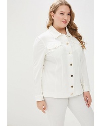 Женская белая куртка-рубашка от Averi
