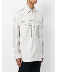 Мужская белая куртка-рубашка от Lanvin
