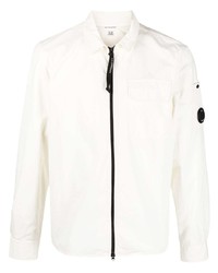 Мужская белая куртка-рубашка от C.P. Company