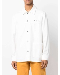 Мужская белая куртка-рубашка от Off-White