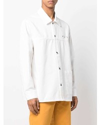 Мужская белая куртка-рубашка от Off-White
