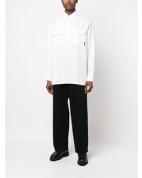 Мужская белая куртка-рубашка от Karl Lagerfeld