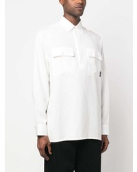 Мужская белая куртка-рубашка от Karl Lagerfeld