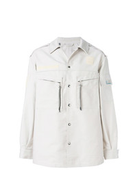 Мужская белая куртка-рубашка от Lanvin