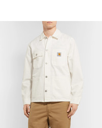 Мужская белая куртка-рубашка от Carhartt WIP