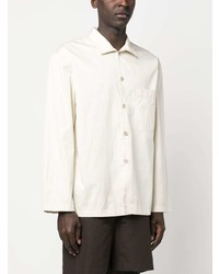 Мужская белая куртка-рубашка от Lemaire