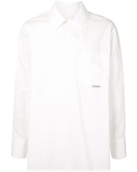 Мужская белая куртка-рубашка от Wooyoungmi