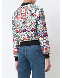 Женская белая куртка с вышивкой от Alice + Olivia