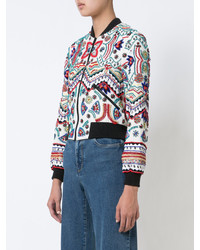 Женская белая куртка с вышивкой от Alice + Olivia