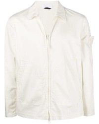 Белая куртка харрингтон от Stone Island