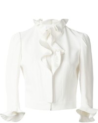 Женская белая куртка от Alexander McQueen