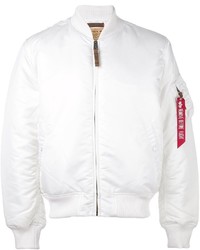 Мужская белая куртка от Alpha Industries