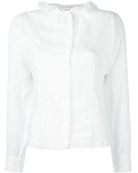 Белая льняная блузка с длинным рукавом от Etoile Isabel Marant