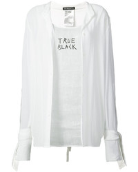 Белая льняная блузка от Ann Demeulemeester