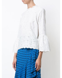 Белая льняная блузка от Ulla Johnson