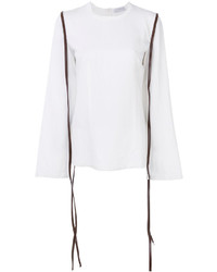Белая льняная блузка от J.W.Anderson