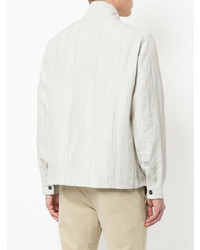 Мужская белая льняная рубашка с длинным рукавом от Bergfabel