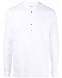 Мужская белая льняная рубашка с длинным рукавом от GREY DANIELE ALESSANDRINI