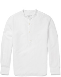 Мужская белая льняная рубашка с длинным рукавом от Officine Generale