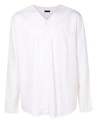 Мужская белая льняная рубашка с длинным рукавом от OSKLEN