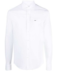 Мужская белая льняная рубашка с длинным рукавом от Paul & Shark