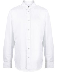 Мужская белая льняная рубашка с длинным рукавом от rag & bone