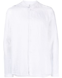 Мужская белая льняная рубашка с длинным рукавом от Transit