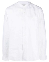 Мужская белая льняная рубашка с длинным рукавом от Woolrich