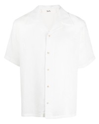 Мужская белая льняная рубашка с коротким рукавом от Séfr