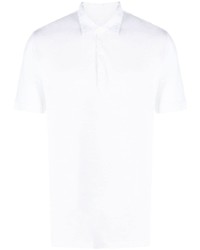 Мужская белая льняная футболка-поло от 120% Lino