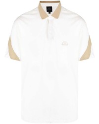 Мужская белая льняная футболка-поло от Armani Exchange