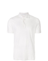Мужская белая льняная футболка-поло от Cruciani