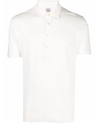 Мужская белая льняная футболка-поло от Eleventy